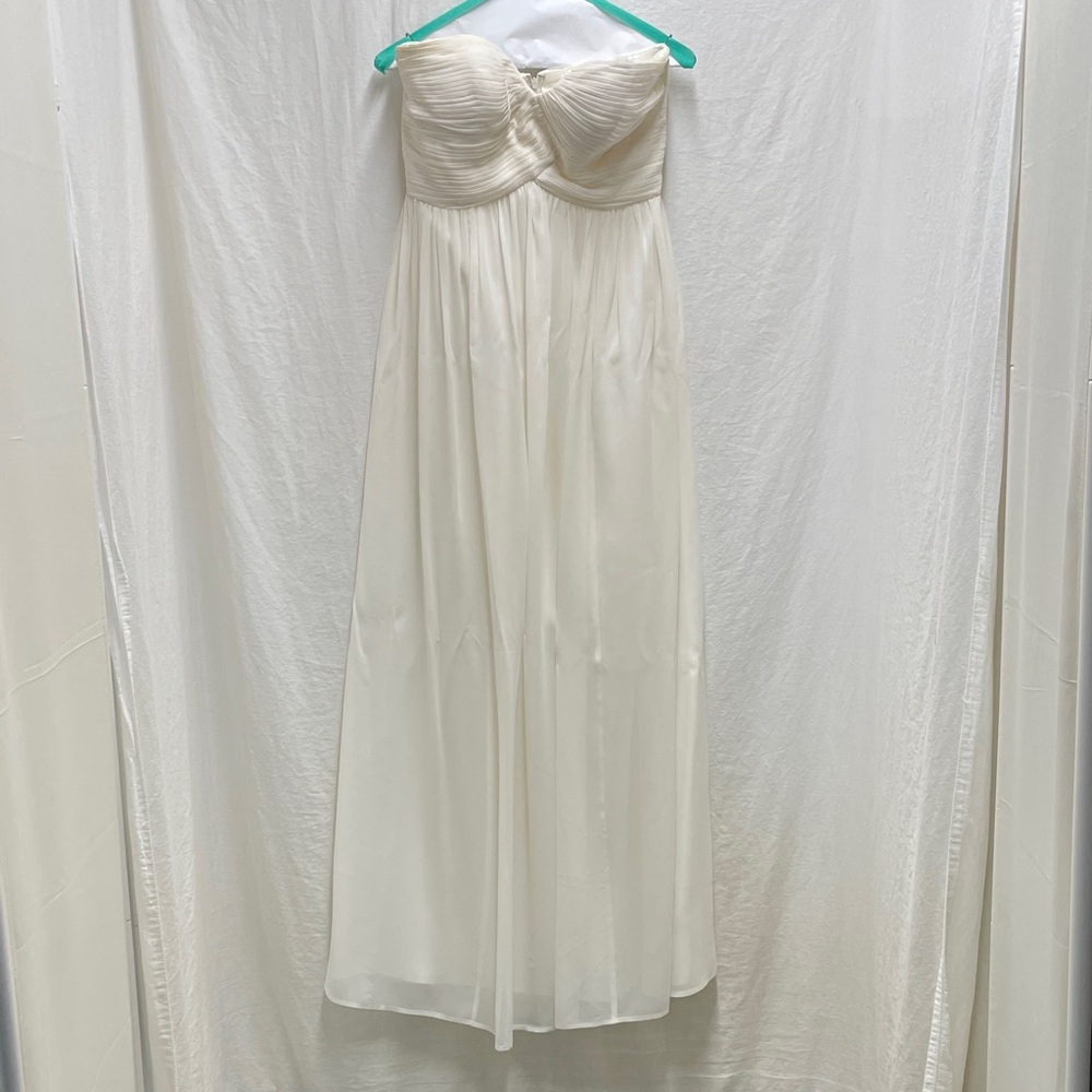 Donna Morgan Strapless Cream Gown